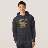Funny Engineer Definition Sweat - shirt à capuche (Devant entier)