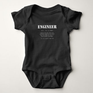 Funny Engineer Dictionary Definition Romper