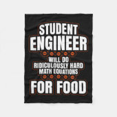 Funny Engineer Engineering College Student S  Fleece Deken (Voorkant)