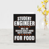 Funny Engineer Engineering College Student S Kaart (Gele Bloem)
