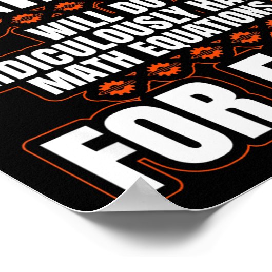 Funny Engineer Engineering College Student S  Poster (Hoek)