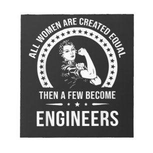Funny Engineer for All Women Creëer Notitieblok