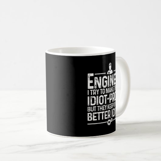 Funny Engineer Gift for Men Cool Engineering Koffiemok (Voorkant rechts)