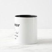  Funny Engineer Pun Joke Humor Coffee Mok (Midden)