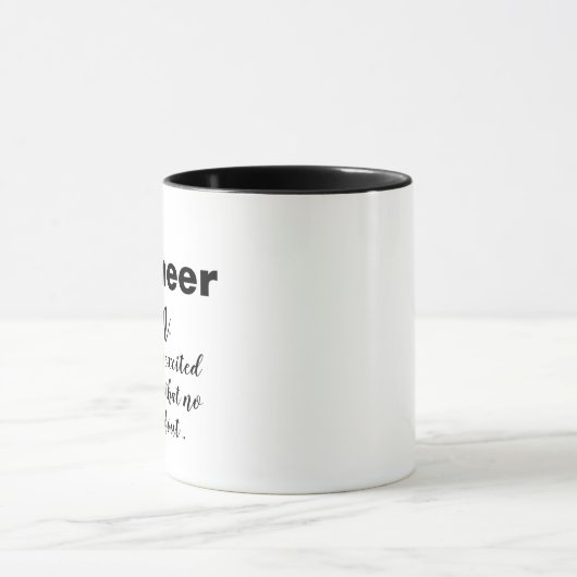 Funny Engineer Pun Joke Humor Coffee Mok (Midden)