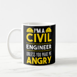 Funny Engineering Apparel Funny Motive Civil Koffiemok