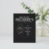 Funny Engineering Joke Coffee Humor Briefkaart (Staand voorkant)