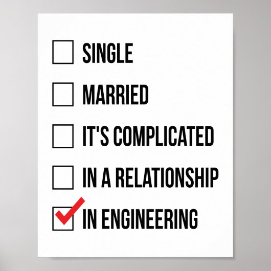 Funny Engineering Poster (Voorkant)