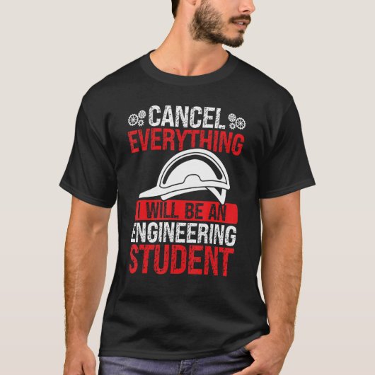Funny Engineering Student Engineering School Gradu T-shirt (Voorkant)