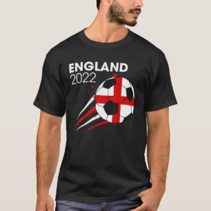 Funny England 2022 Soccer Team Lover British Flag T-shirt
