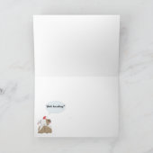 Funny English Bulldog Kerstmis Kaart (Binnen)