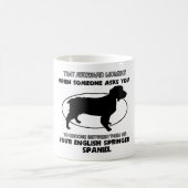 Funny ENGLISH SPRINGER SPANIEL design Koffiemok (Center)