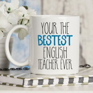 Funny English Teacher Bestest Ever Koffiemok