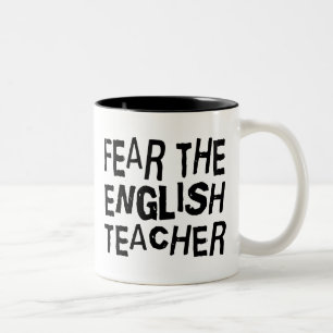 Funny English Teacher Tweekleurige Koffiemok