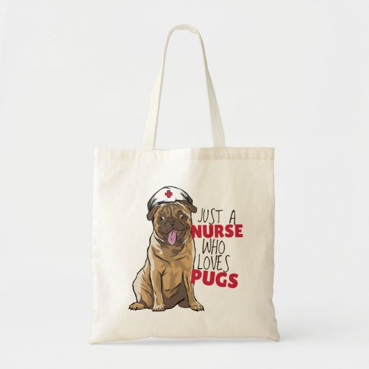 FUNNY Enkel een NURSE die van POGS houdt Tote Bag (Voorkant)