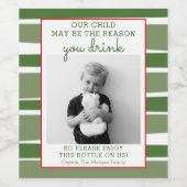 Funny Enseignant Cadeau Vin Étiquette - Cadeau Noë (Étiquettes simples)