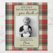 Funny Enseignant Cadeau Vin Étiquette - Cadeau Noë (Étiquettes simples)