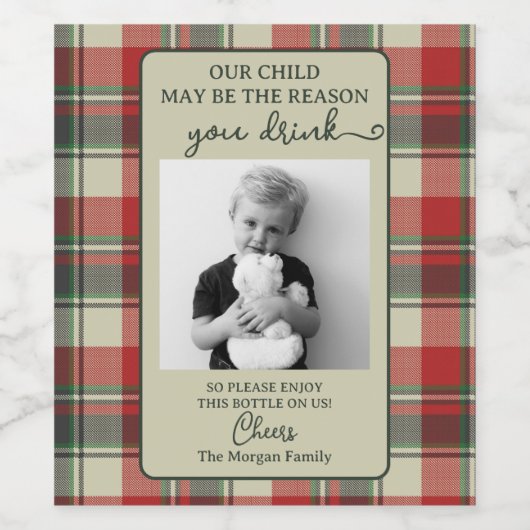 Funny Enseignant Cadeau Vin Étiquette - Cadeau Noë (Étiquettes simples)