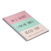 Funny enseignant personnalisé Carnet photo spirale (Côté Droit)