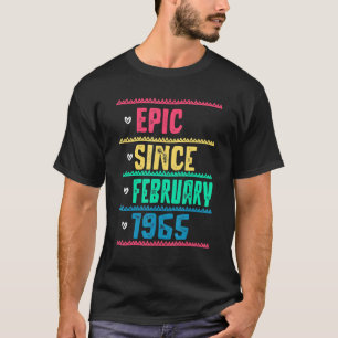 Funny Epic Sinds februari 1965 57th Birthday 57 Ye T-shirt