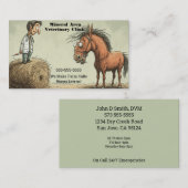 Funny Equine Veterinary Visitekaartje (Voorkant / Achterkant)