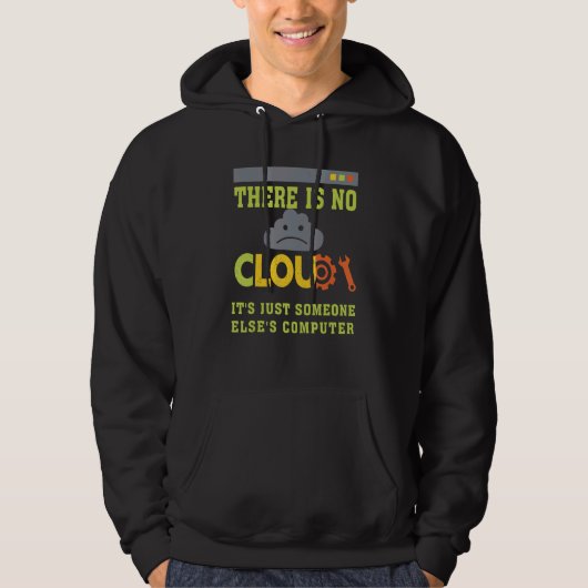 Funny Er is geen Cloud Programer Cloud Computing Hoodie (Voorkant)