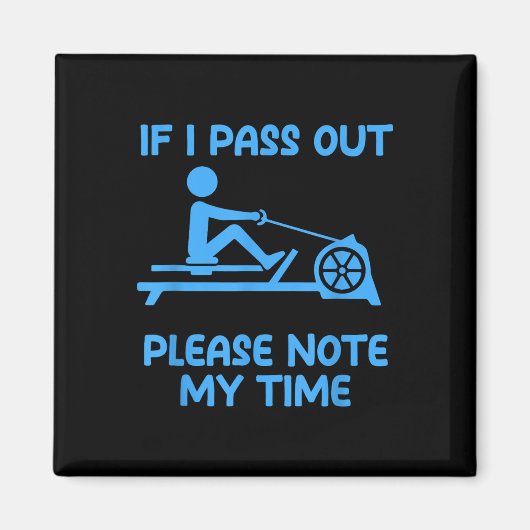 Funny Erg Machine Gym Ergometer Rowing Exercise  Magneet (Voorkant)