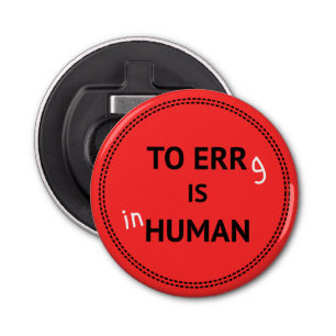 Funny erg training sport quote roting button flesopener
