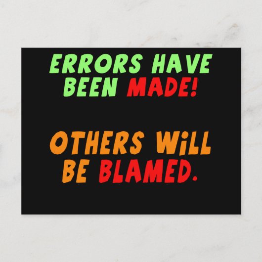 Funny Errors Made T-shirts Gifts Briefkaart (Voorkant)