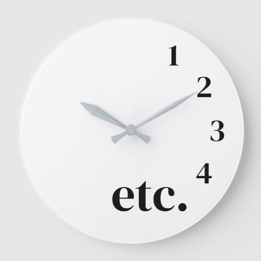 Funny etc. grote klok (Voorkant)