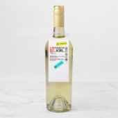 Funny Étiquette d'avertissement de vin d'ordonnanc (Sur bouteille)
