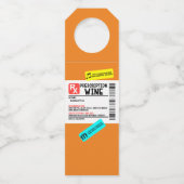 Funny Étiquette d'avertissement de vin d'ordonnanc (Dos)