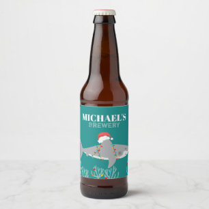 Funny Étiquettes de bière de requin
