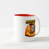  Funny Everything Is Fine Trash Can Mug (Devant droit)