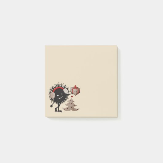 Funny Evil Bug geeft kerstcadeautjes Post-it® Notes (Voorkant)