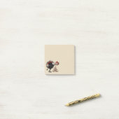 Funny Evil Bug geeft kerstcadeautjes Post-it® Notes (Op bureau)