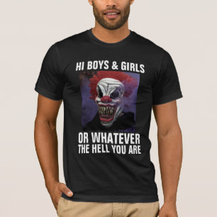 FUNNY EVIL CLOWN T-SHIRS T-SHIRT
