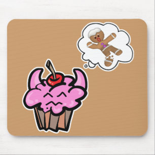 Funny Evil Cookie Killer Cupcake Muismat