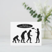 Funny Evolution Briefkaart (Staand voorkant)