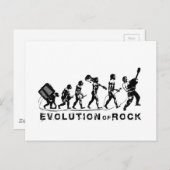 Funny Evolution of Rock Briefkaart (Voorkant / Achterkant)