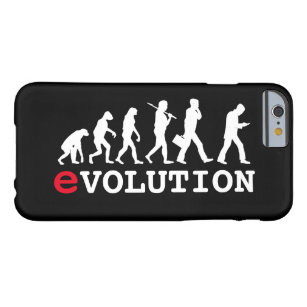 Funny Evolution Smartphone Addict Barely There iPhone 6 Hoesje