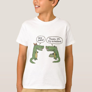 Funny Ex Husband Alligator Purse T-shirt