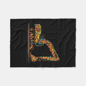 Funny Excavator Christmas Graphics Lights Lover  Fleece Deken (Voorkant (Horizontaal))