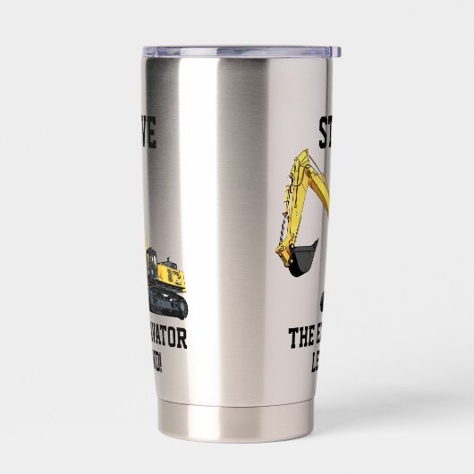 Funny Excavator Legend Heavy Equipment Operator Geïsoleerde Drinkbeker (Links)