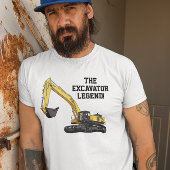 Funny Excavator Legend Heavy Equipment Operator T-shirt