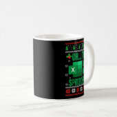 Funny Excel Spreadsheets Christmas Sweater Lover A Koffiemok (Voorkant rechts)