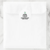 Funny Excel Spreadsheets Lover Gift Ronde Sticker (Tas)