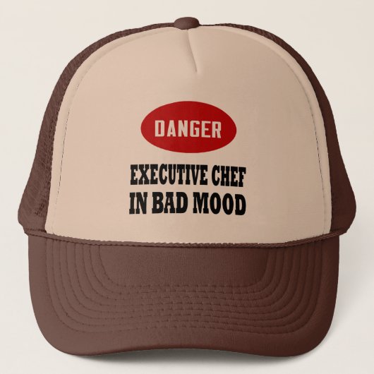 Funny Executive Chef Trucker Pet (Voorkant)