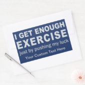 Funny Exercise aangepaste kleur stickers (Envelop)