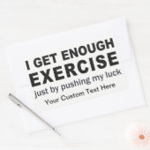 Funny Exercise aangepaste stickers (Envelop)